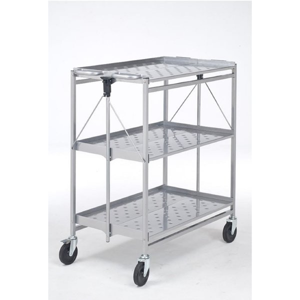 Master Grade Folding Master Busing Cart, 500 lb Cap, 5"SwvlCstr, 34" X 17.5" X 35" BC-3000H